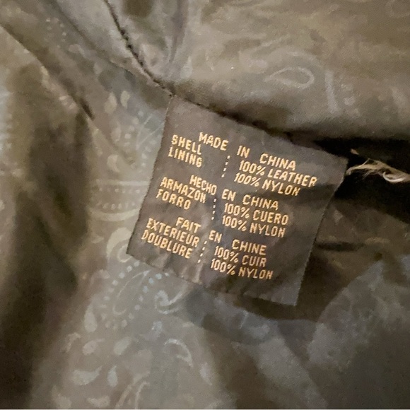 G lll leather women genuine leather black long sleeve vintage jacket - Picture 10 of 13